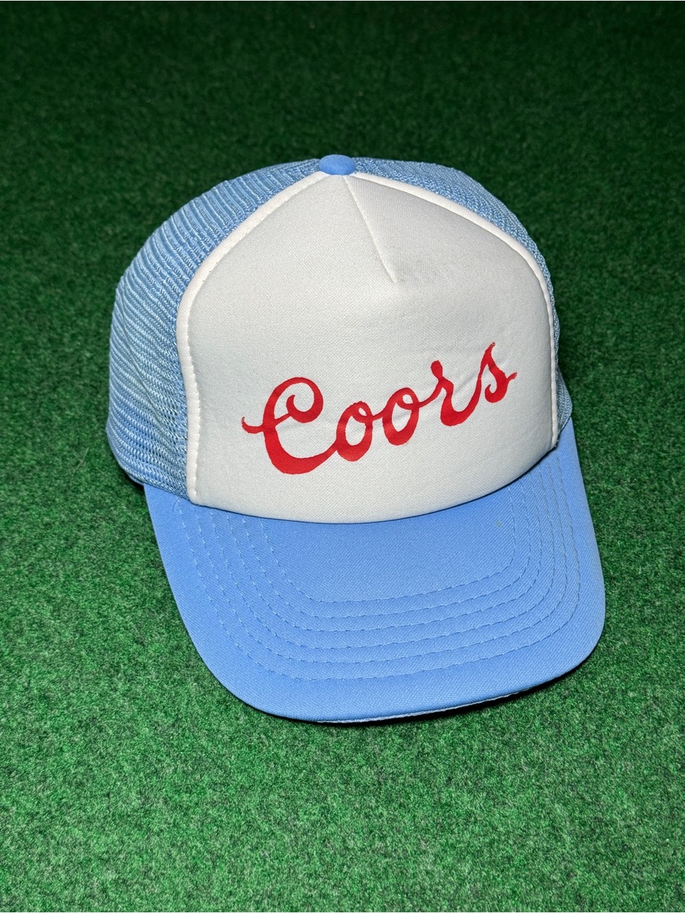 Coors Hat Vintage 80s 90s Trucker Mesh Snapback Beer Promo Classic